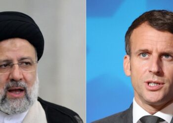 Ebrahim Raisi y Emmanuel Macron