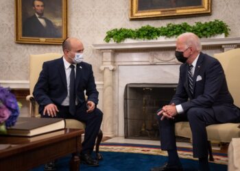 Joe Biden y Naftali Bennett