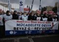 Médicos turcos protestando en las calles de Estambul