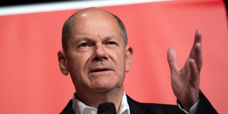 El canciller alemán, Olaf Scholz