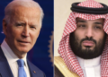 Joe Biden y el príncipe de Arabia Saudita