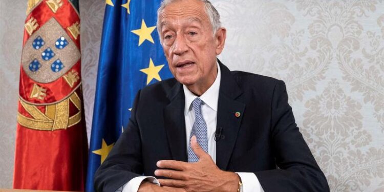 El presidente de Portugal, Rebelo de Sousa