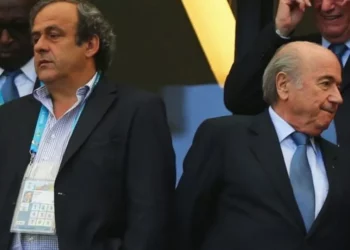 Michel Platini y Joseph Blatter
