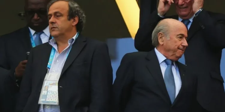 Michel Platini y Joseph Blatter