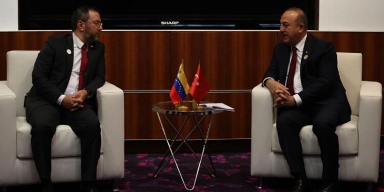Ministros de Exteriores de Turquía y Venezuela