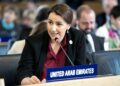 La ministra de Cambio Climático y Medio Ambiente de los Emiratos Árabes Unidos, Mariam Almheiri