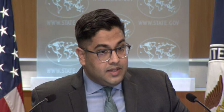 El portavoz del Departamento de Estado de EE.UU., Vedant Patel