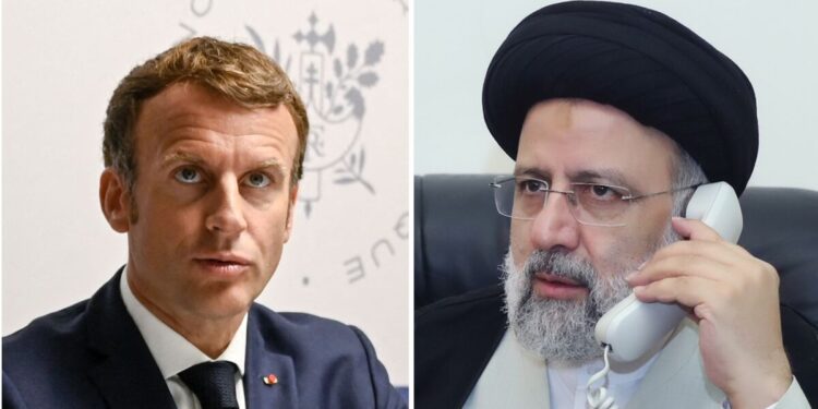 Macron y Raisi