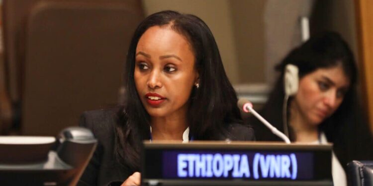 La ministra de Planificación y Desarrollo, Fitsum Assefa