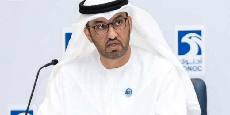 El presidente de la COP28,, Sultán Al Jaber