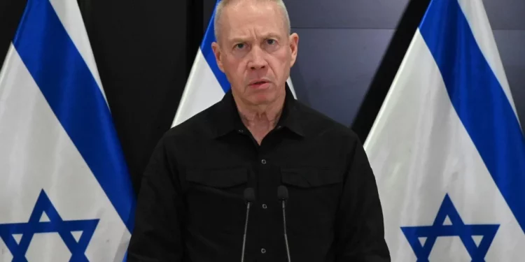 El ministro de Defensa de Israel, Yoav Gallant