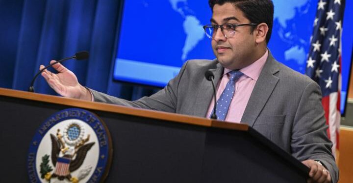 El portavoz del Departamento de Estado de Estados Unidos, Vedant Patel