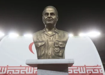 Busto del excomandante de la Fuerza Quds, Qasem Soleimani