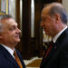 El primer ministro de Hungría, Viktor Orbán (izq.) junto al presidente de Turquía, Tayyip Erdogan