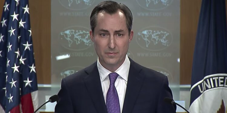 El portavoz del Departamento de Estado, Matthew Miller