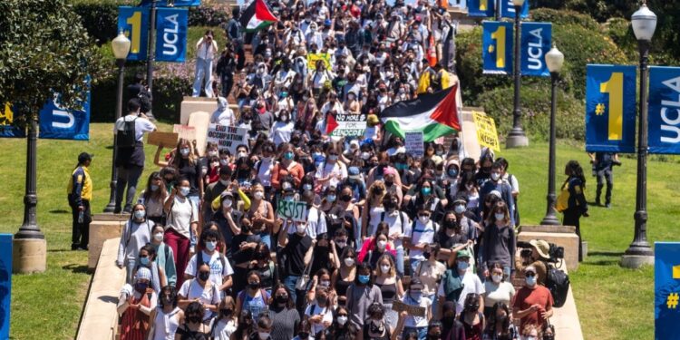 Protestas antiisraelíes en Universidad de California