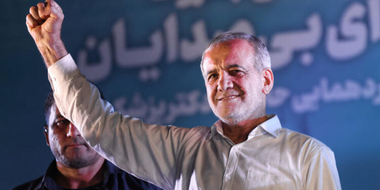 El presidente electo de Irán, Masud Pezeshkian
