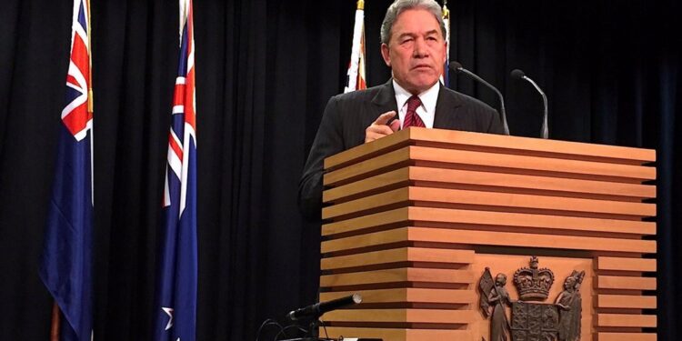 El primer ministro de Asuntos Exteriores de Nueva Zelanda, Winston Peters
