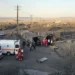 Ambulancias en mina de carbón en Tabas, Irán