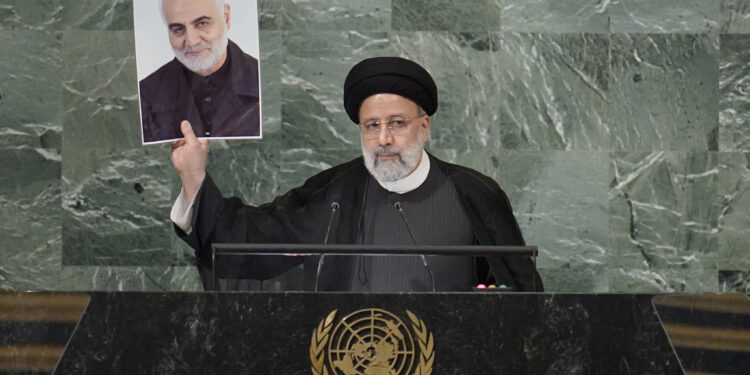Iran’s president criticizes Israel, hails Soleimani, at UN; Israeli envoy walks out
